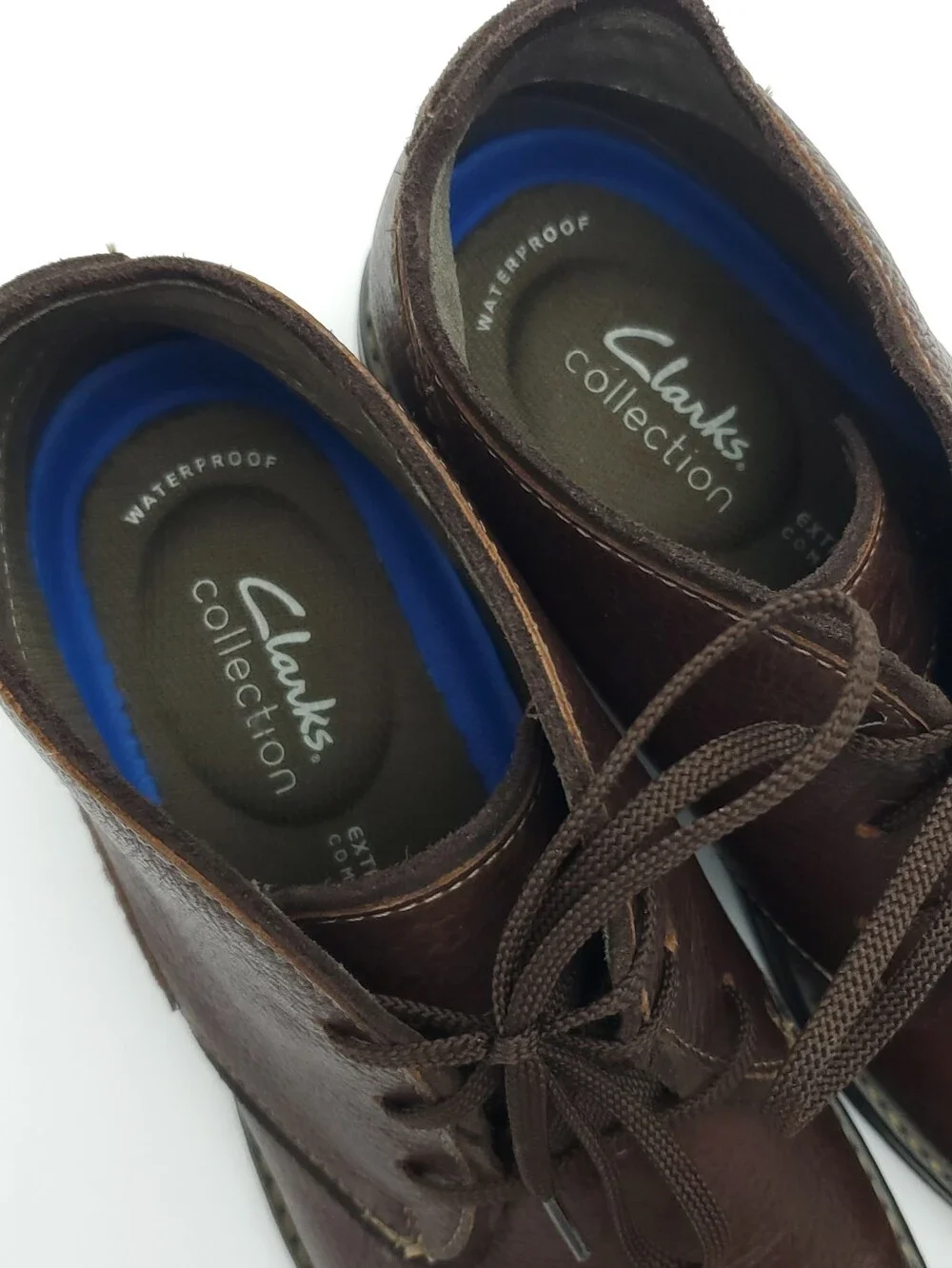 NEW Clarks Morris Peak Waterproof Brown Leather Chukka Boots Mens Size 8.5 Wide